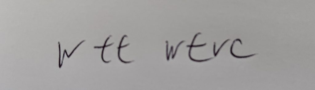 Model note-taking for "Welcome to the water treatment visitor center."