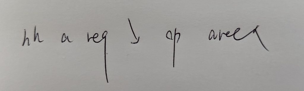 Model note-taking for "Hard hats are required inside operational areas."