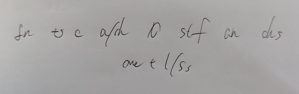 Model note-taking for "For now, tours continue as scheduled unless staff announce changes over the loudspeakers."